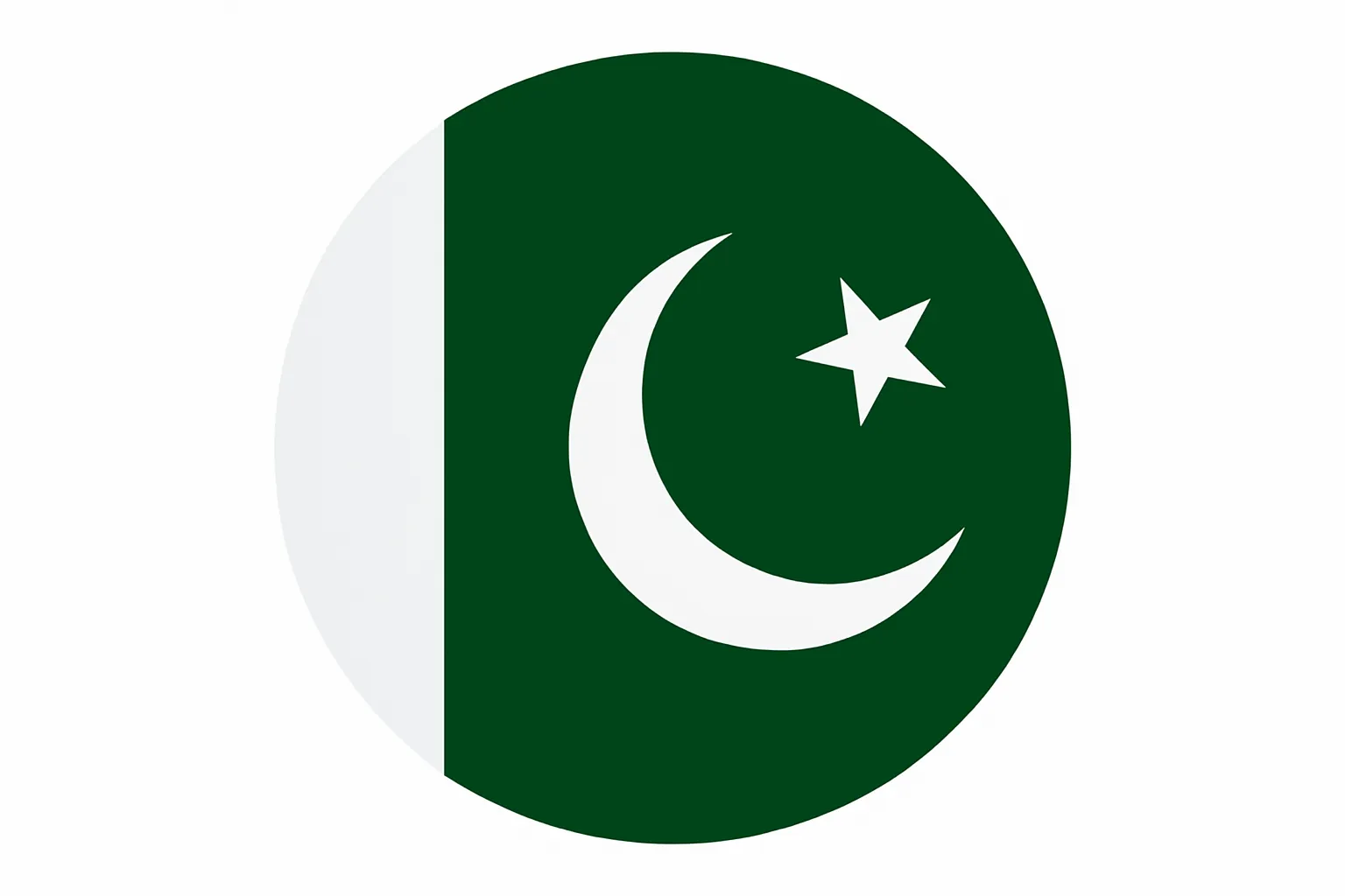 Pakistan Flag in Circle